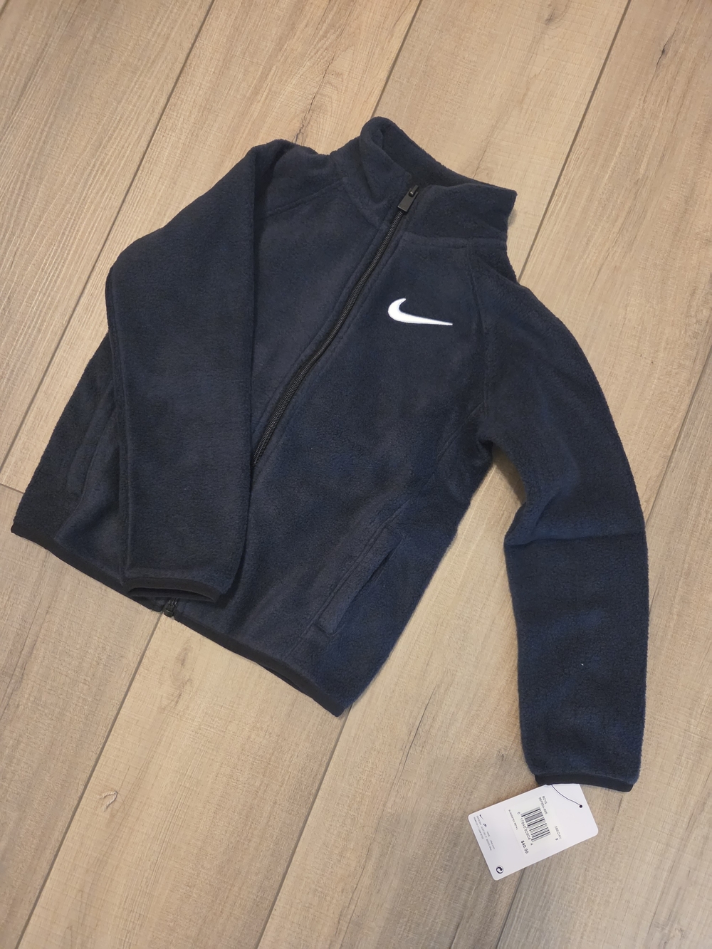Nike Fleece Jacket Full Zip Navy Blue Kids size 5